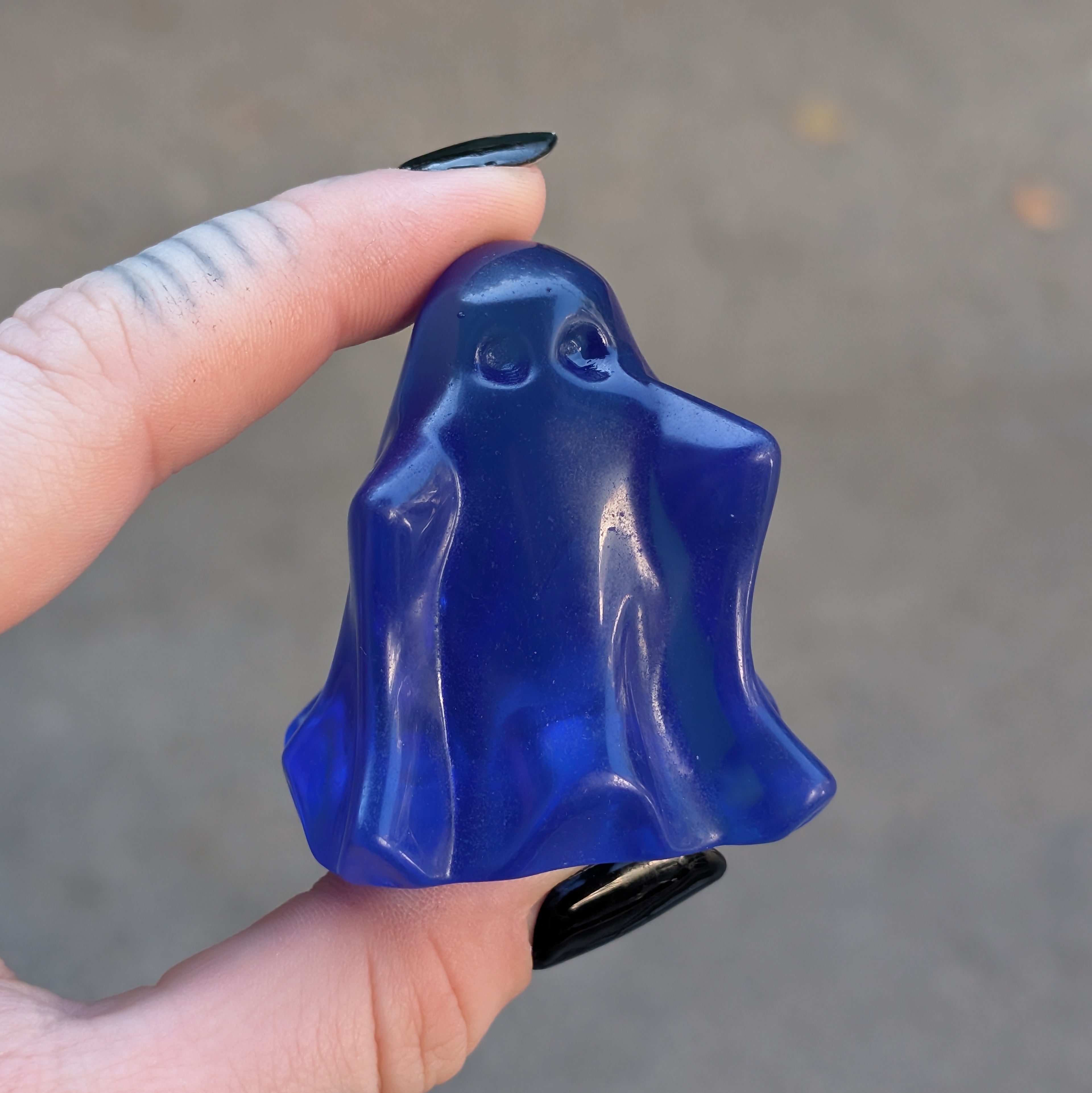 Blue Opalite Ghost Carving
