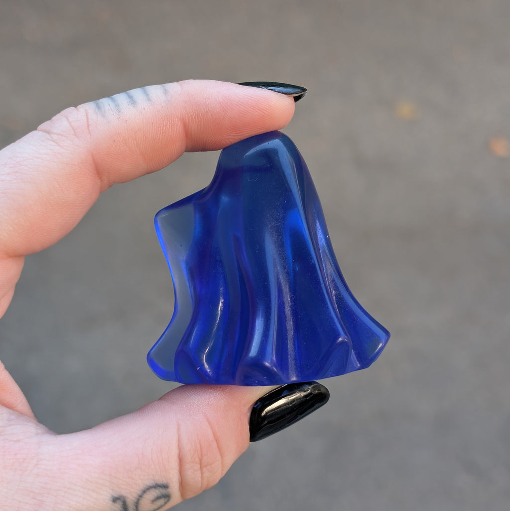 Blue Opalite Ghost Carving