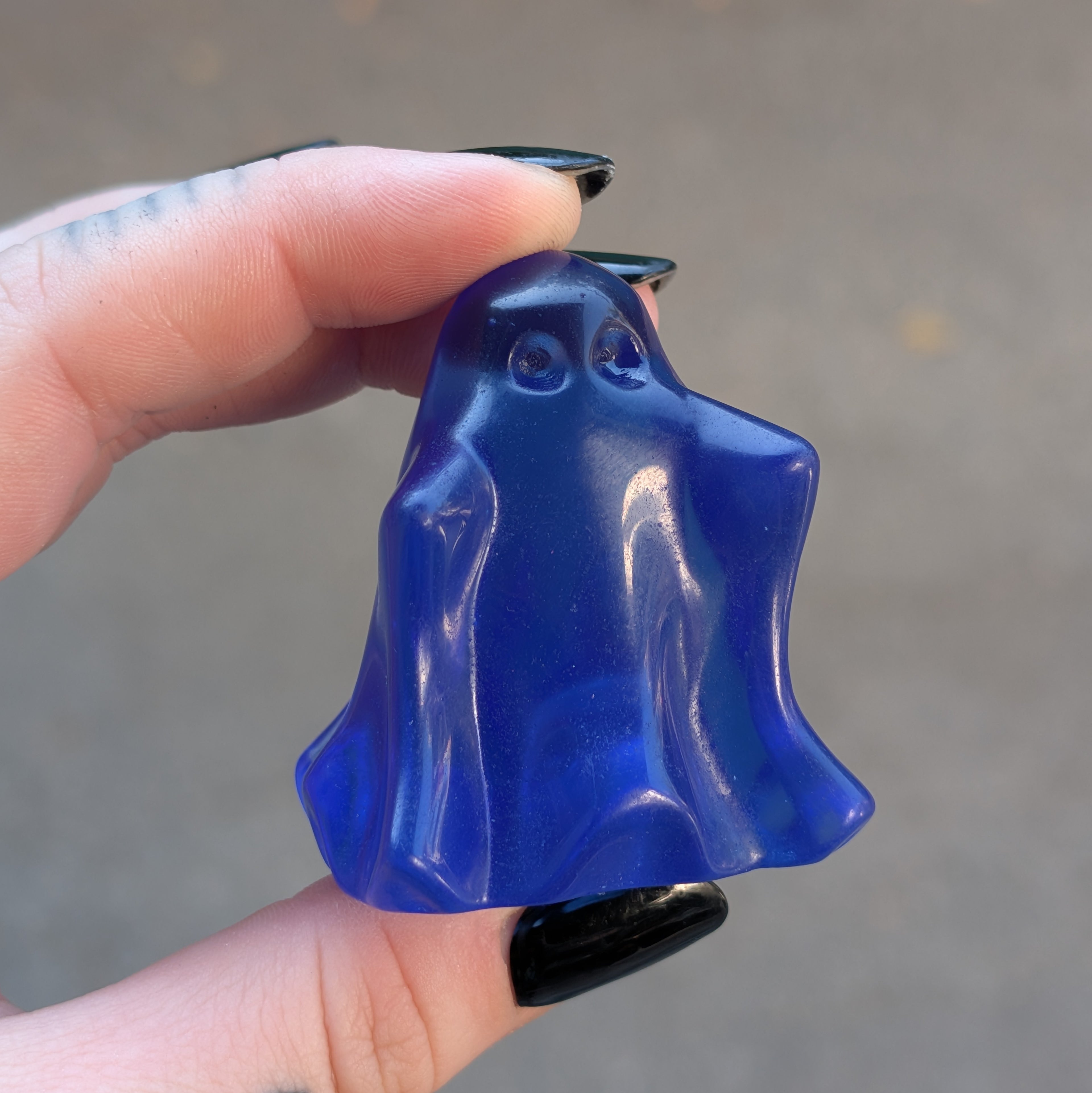 Blue Opalite Ghost Carving