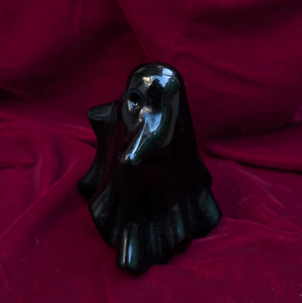 Obsidian Ghost Carving *Big Boy Size*