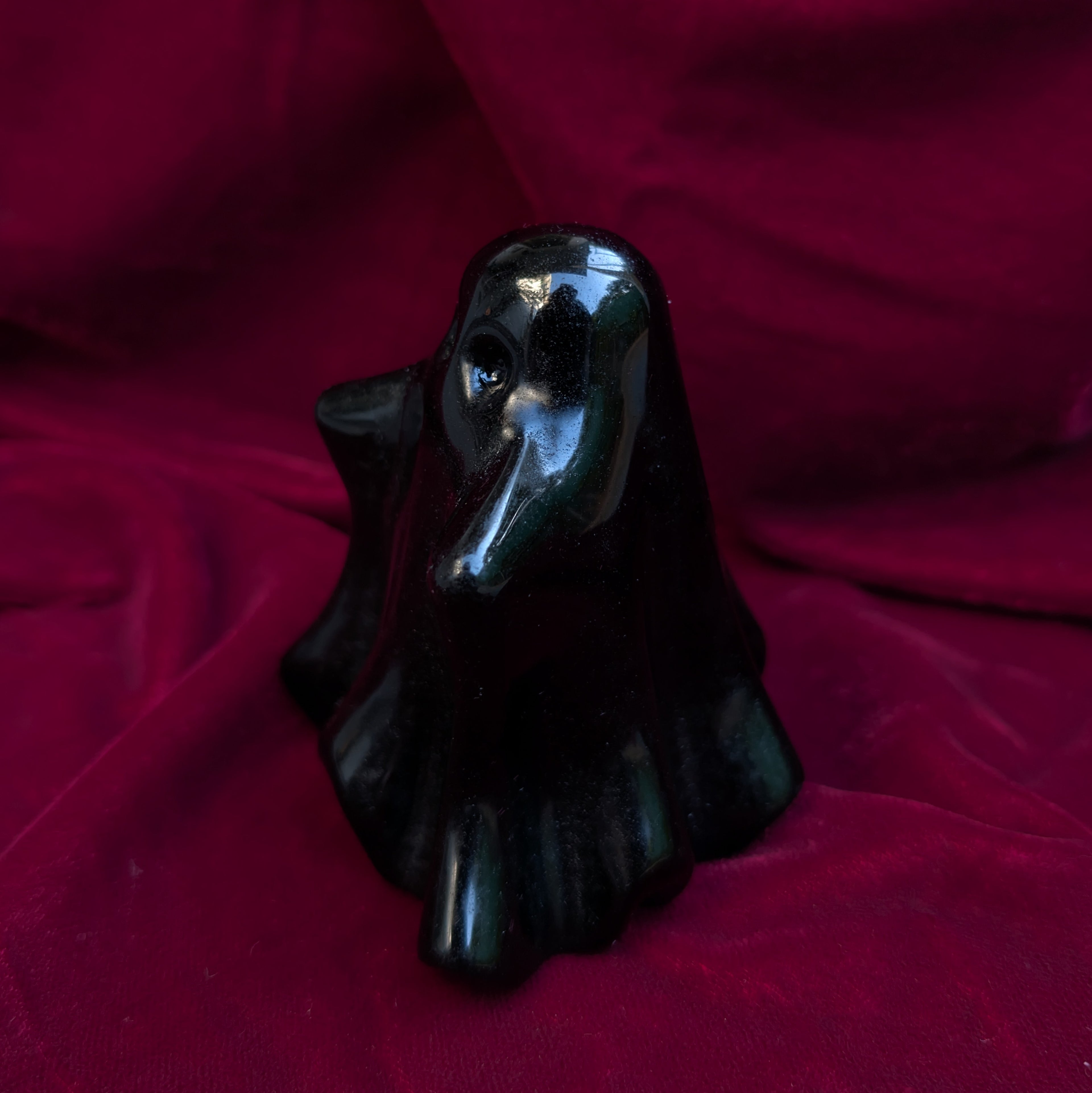 Obsidian Ghost Carving *Big Boy Size*