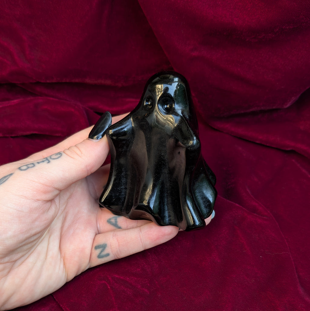 Obsidian Ghost Carving *Big Boy Size*