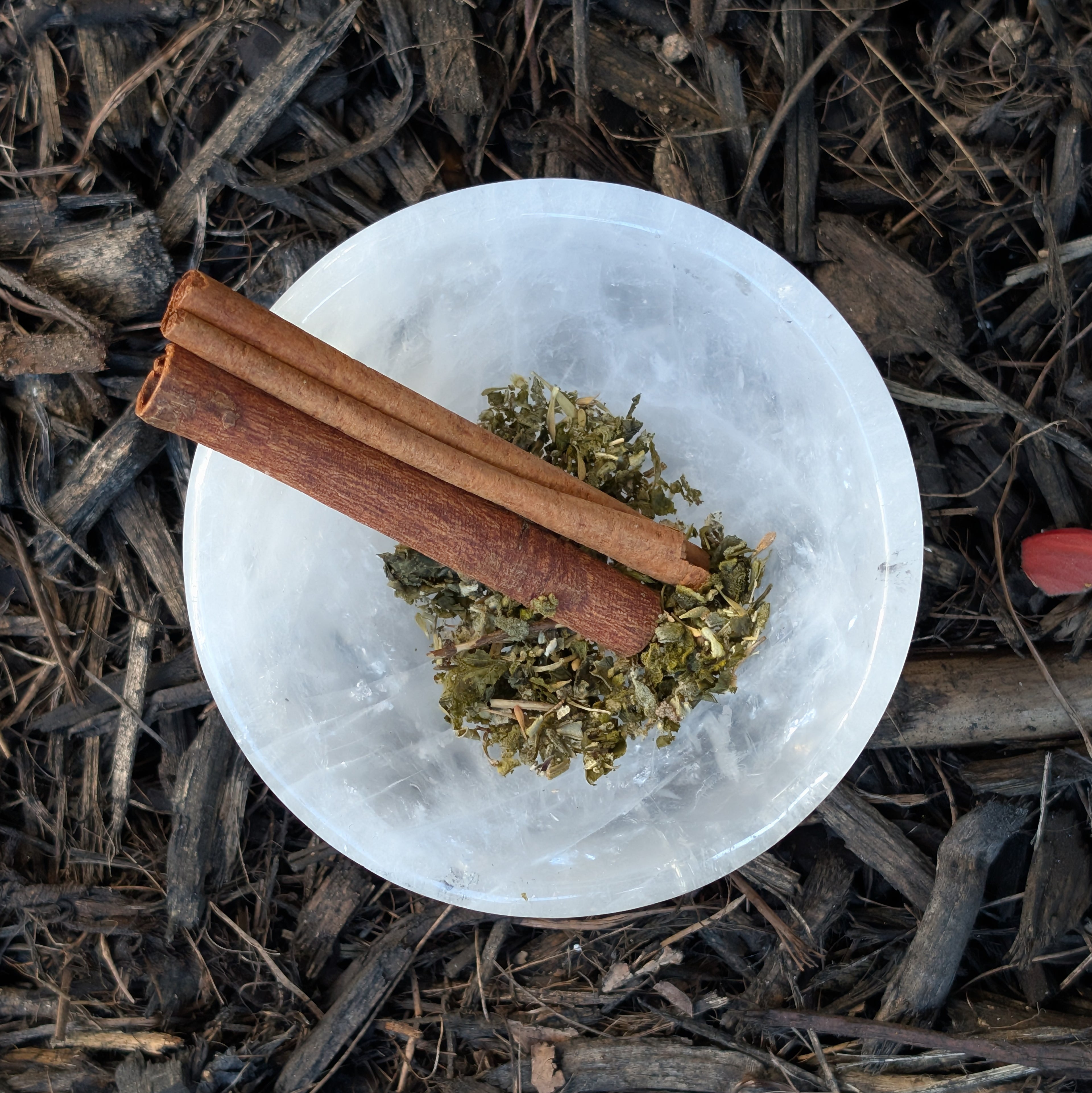 Clear Quartz Offering Bowl