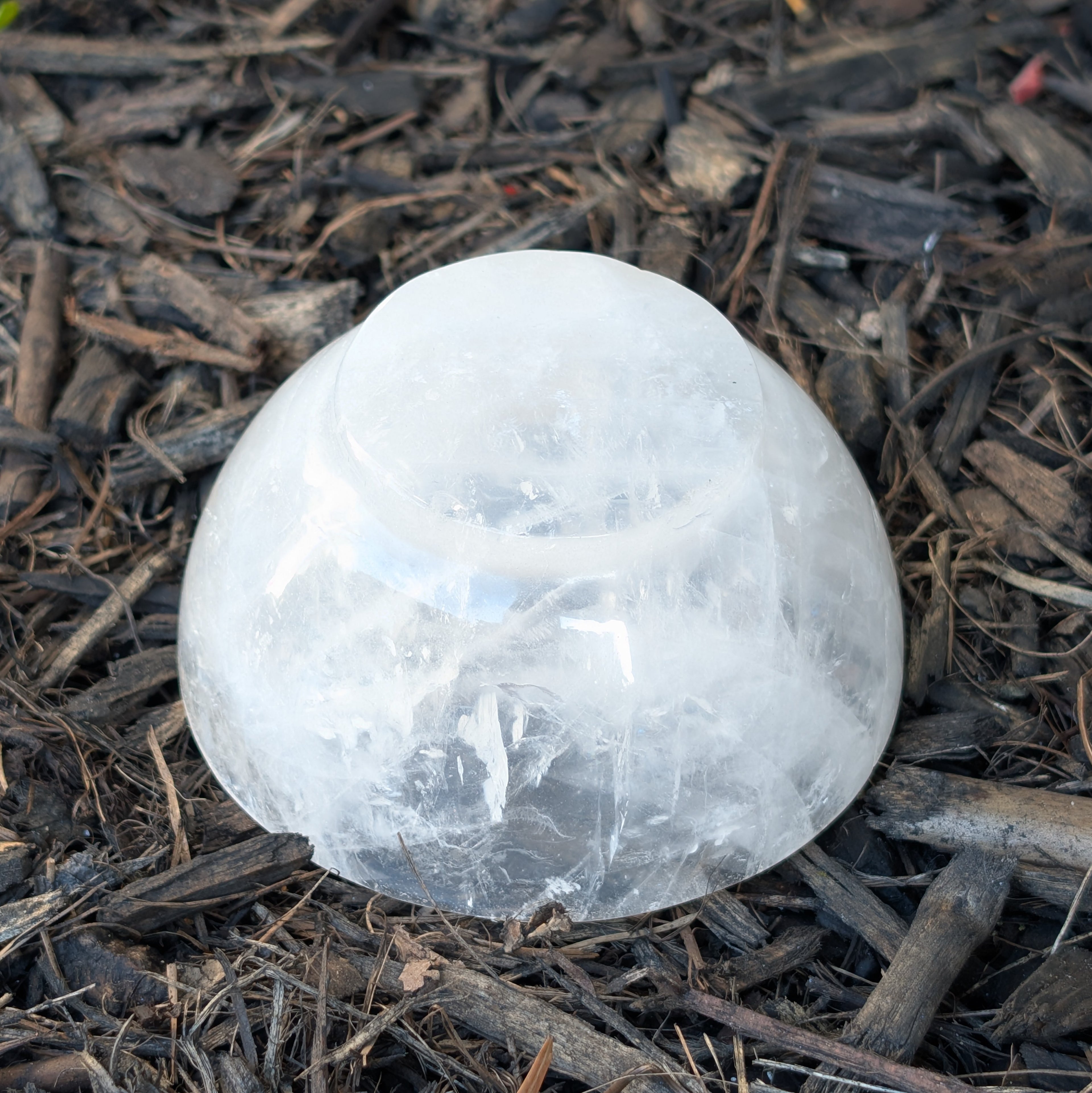 Clear Quartz Offering Bowl