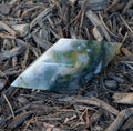 Moss Agate Faceted Freeform - PIECE C