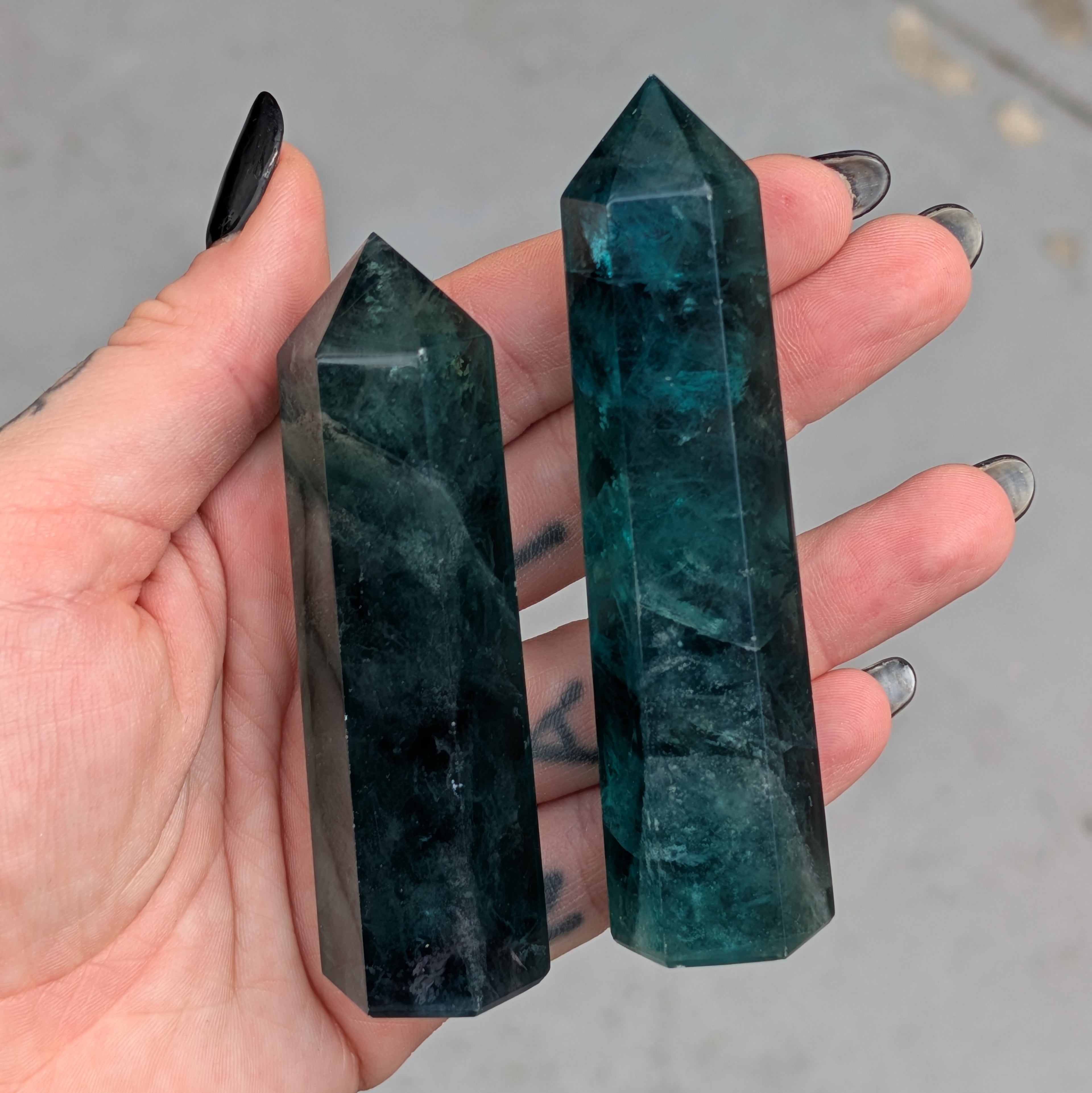 Emerald Green Fluorite Towers