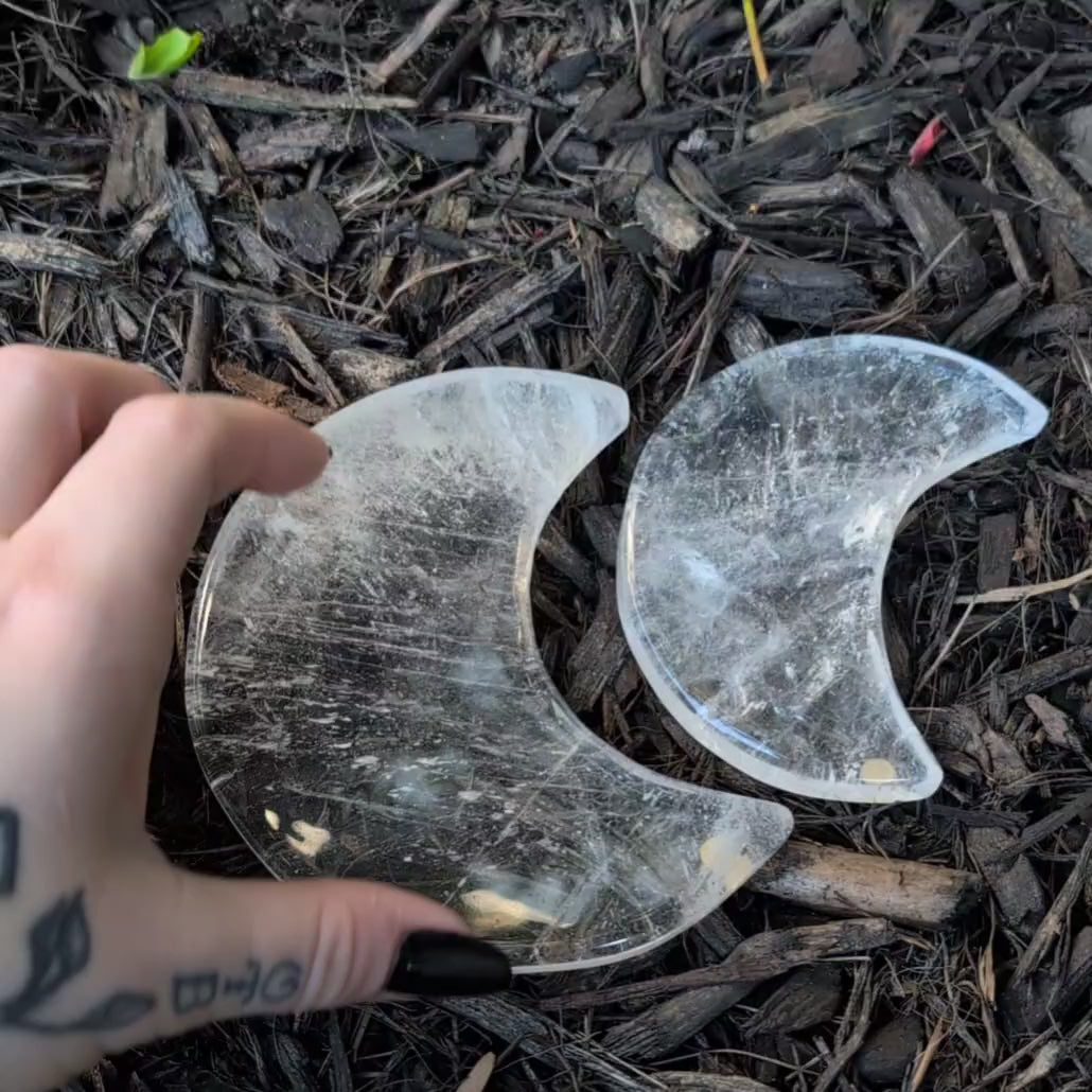 Clear Quartz Moon