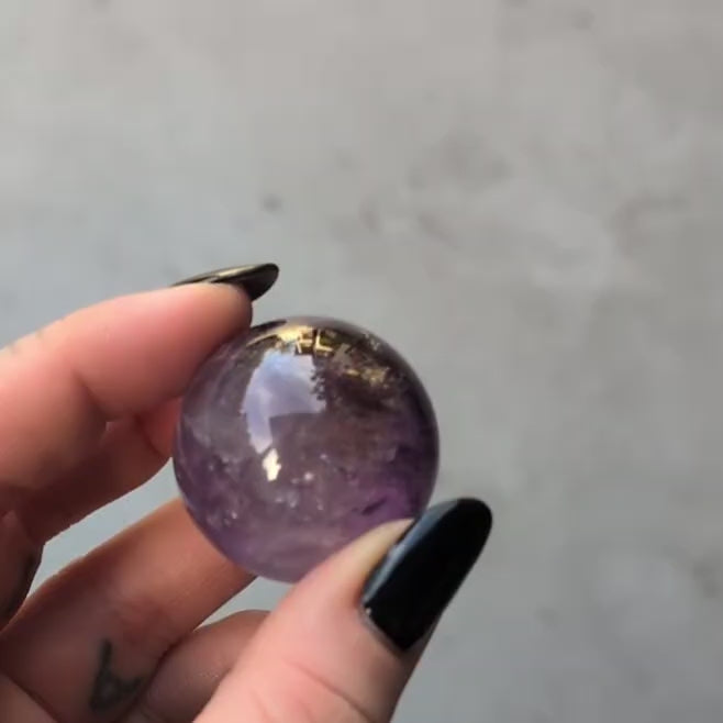 Ametrine (Amethyst + Citrine) Small Sphere
