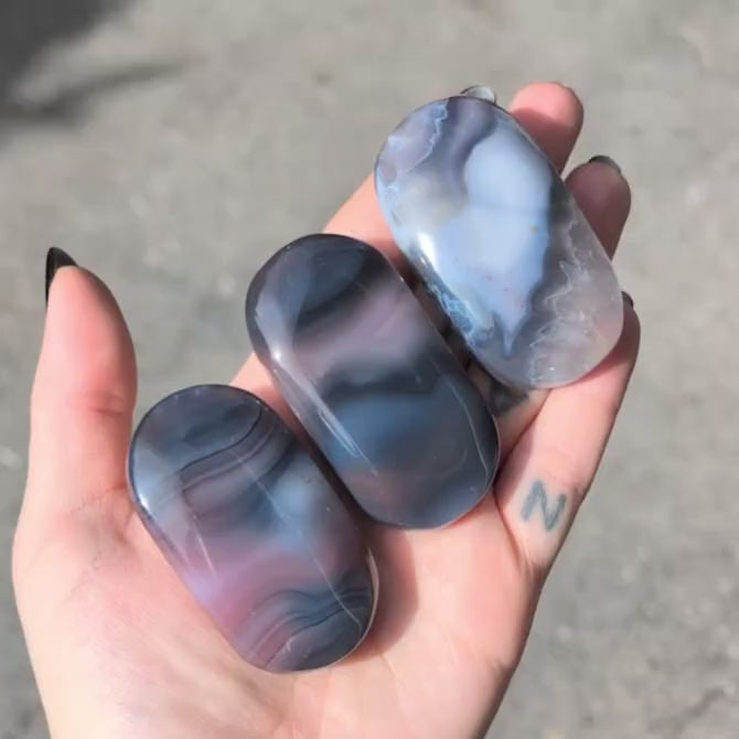 Botswana Agate Palm Stones